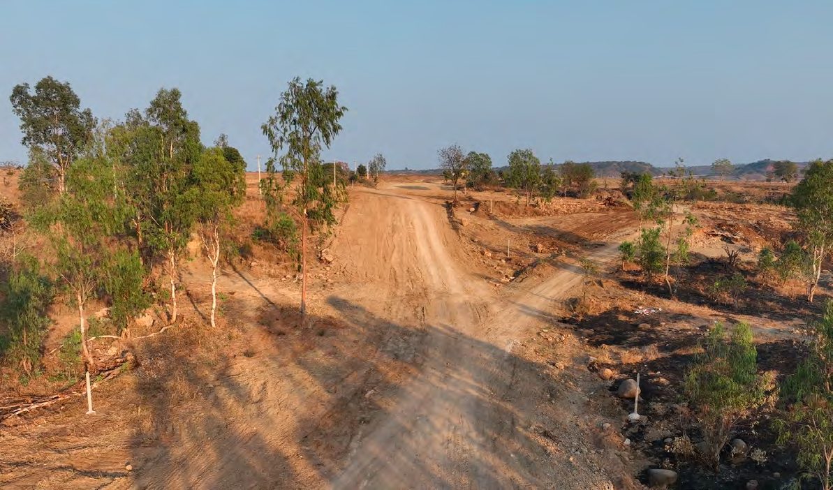 Existing vegetation and approach at Midori Vikarabad
